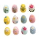 thumbnail image 1 of 12x Decoración de huevos de Pascua de 12 veces adornos de arte de decoración de artículos de arte lindos decoración decorativa de Pascua para oficina, 1 of 8