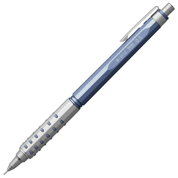 Orenz AT - 0.5mm Mechanical Pencil, Automatic Lead Advance, Limited Edition Metallic Blue Barrel