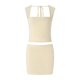 thumbnail image 3 of Falda Mujeres Crop Top + Faldas 2pcs Mini Bodycon Falda Conjunto Moda Trajes (Caqui L) Kuymtek Caqui T L para Mujer, 3 of 7