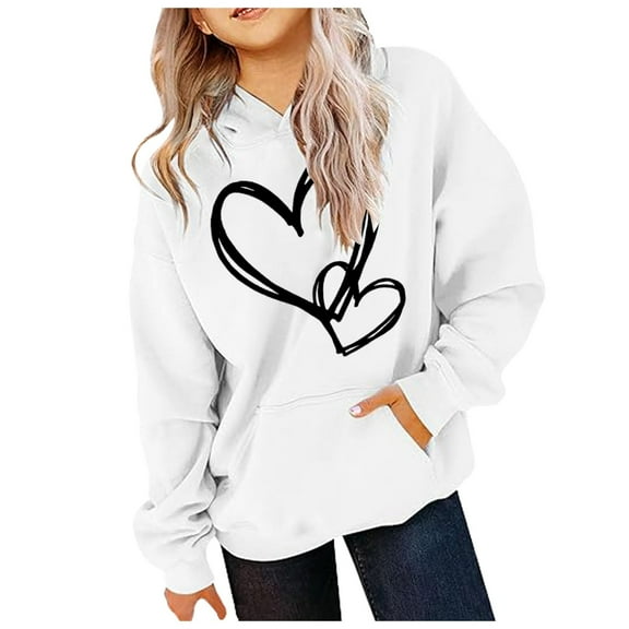 BAODANN Sweatshirt With Hood Girls Hoodie Pullover Casual Hoodie Vintage Tops Unisex Hoodie Cute Cartoon Sweater For Children Teenagers Girls Sweater 4t Girls Clothes Youth Clothes for Boys Sweater