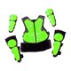thumbnail image 4 of Traje protector infantil para motociclistas, rodilleras y coderas para ciclismo, patinaje y actividades al aire libre. Verde, 4 of 9