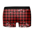 thumbnail image 4 of Funny Boxers for Men Funny Novelty Holiday Boxers Briefs Sofy Comfy Cartoon Printed Underpants Men's Fashion, B01 Red, Size XXXXL, 4 of 5