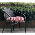 thumbnail image 6 of FBTS Prime 18x18 inch Red Geometric Outdoor Bistro Chair Cushions, Pack of 2, 6 of 7