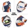 thumbnail image 5 of FORMRS Mini Backpack Purse for Women Travel Daypack Casual Shoulder Bag, Blue Abstract Wavy, 5 of 7
