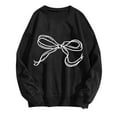 thumbnail image 2 of Wancir Women's Cute Bow Sweatshirt Plus Size Casual Long Sleeve Crew Neck Sweatshirts Fall Loose Fit Y2k Pullover Tops, 2 of 4