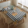 thumbnail image 2 of Paw Print Sonstripes Rectangle Tablecloth 60"x84",Waterproof Polyester Rectangle Table Cloth, Wipeable Spillproof Polyester Tablecloth for Dining, Camping, Indoor and Outdoor, 2 of 5