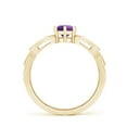thumbnail image 2 of ANGARA Natural 0.45 Ct. Amethyst Solitaire Ring in 14K Yellow Gold for Women (Ring Size: 10.5), 2 of 8