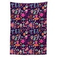 thumbnail image 3 of Ambesonne Tea Party Tablecloth Rectangular Table Cover, Cupcakes Sugar Cups, 52"x70", Multicolor, 3 of 4