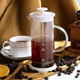 thumbnail image 2 of Ycandiee Coffee Maker 15 Ounce Espresso Tea Coffee Maker, Stainless Steel Plunger and Heat Resistant Borosilicate Glass BPA-Free Brewed Tea Pot Coffee Plunger, 2 of 7