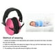 thumbnail image 3 of Protección para los Oídos del bebé Niño Pequeño Orejeras para Bebés Protección contra el Ruido Cancelación de Ruido Auriculares Protección Auditiva Orejeras para Dormir ANGGREK Otros, 3 of 8