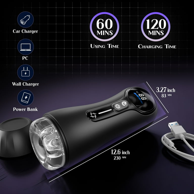 KERERO Sex Toys for Men Male Masturbator with 4 Suction & 9 Vibration  Modes, Male Adult Toys with LED Display,Hands-Free Male Sex Toy, Automatic  Pocket Stoker for Men - Walmart.com