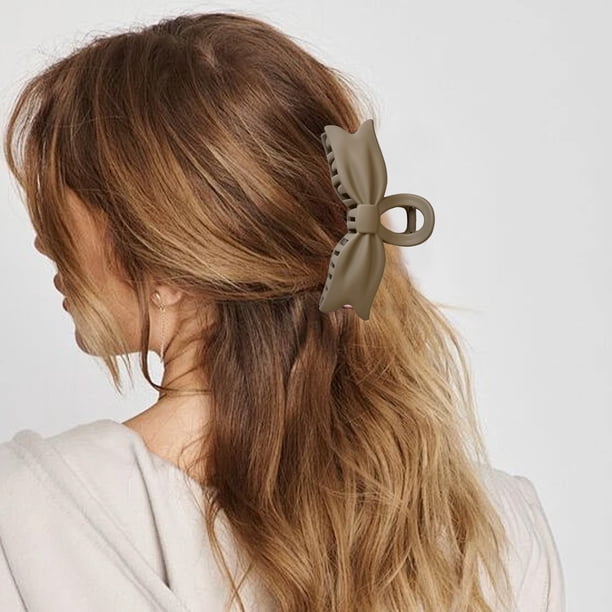 Pinzas para el cabello para mujer, grandes pinzas de resina plástica para el cabello, para uso diario, fiestas y reuniones, diseño elegante, cómodas, duraderas, ligeras, accesorio de moda, pinza grand