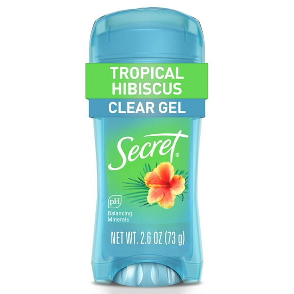 Secret Clear Gel Tropical Hibiscus, Antiperspirant Deodorant for Women, 2.6oz