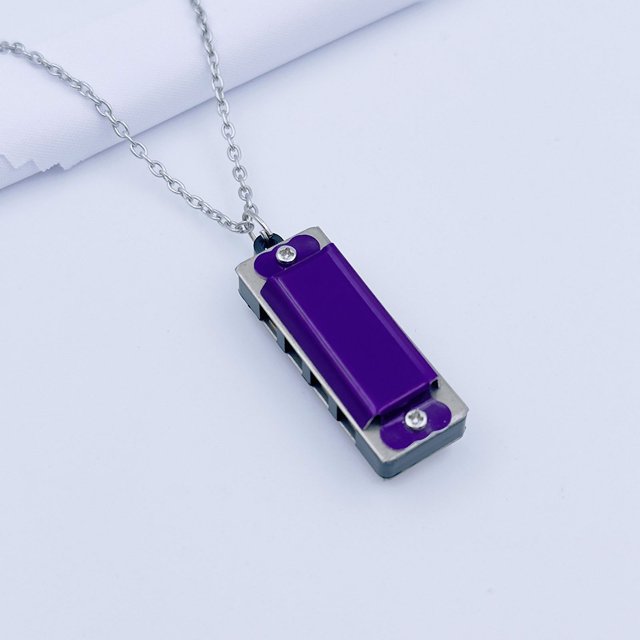Mini collar de 4 agujeros y 8 tonos, pequeña armónica para niños, estudiantes de escuela primaria, juguetes musicales para el jardín de infantes, regalo