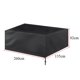 thumbnail image 2 of Funda para mesa de billar CHAO color negro 8 pies impermeable antidesgarro 260 x 135 x 82 cm, 2 of 5