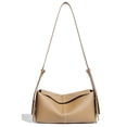 thumbnail image 1 of Bolso Hobo PU para Mujer Bolso Hombro Color Sólido para Viajes Al Aire Libre (caqui), 1 of 9