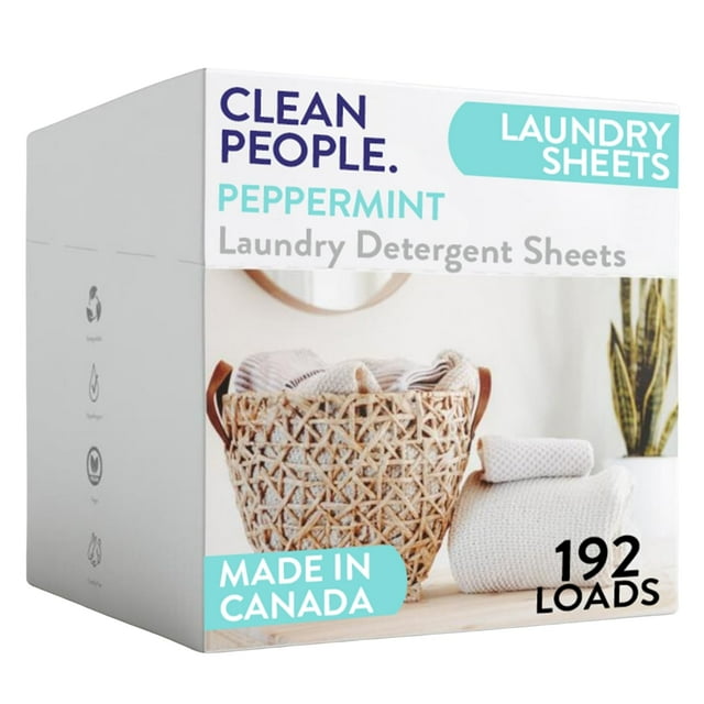 Detergente para ropa The Clean People, paquete de 192