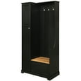 thumbnail image 6 of Triple Tree Stylish Hall Tree with Flip-Up Bench, Black, 6 of 7