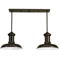 thumbnail image 3 of Progress Lighting, Linear Pendant, 2-3 Lights, Brushed Nickel, Steel, Antique Bronze, Shade Included, 3 of 13