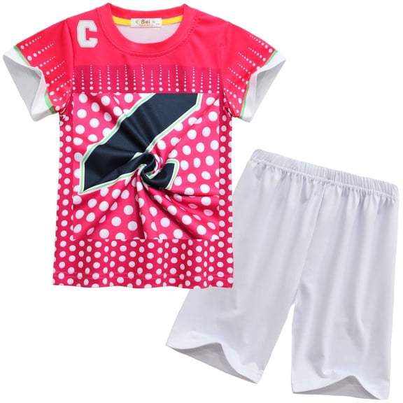 Kids Boys Monster Cosplay Costume Set Halloween Undead Athletic Shirt & Shorts Outfit