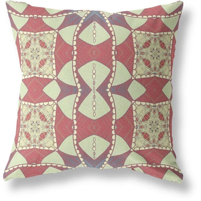 Oreiller en Tissu Cosmic Circle avec Zip -Magenta Jaune 20x20