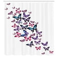 thumbnail image 2 of Butterflies Decoration Shower Curtain Set, Many Different Butterflies Big Wings Stylish Feminine Companionship Fun, Bathroom Accessories, 69W X 70L Inches, By Ambesonne, 2 of 2