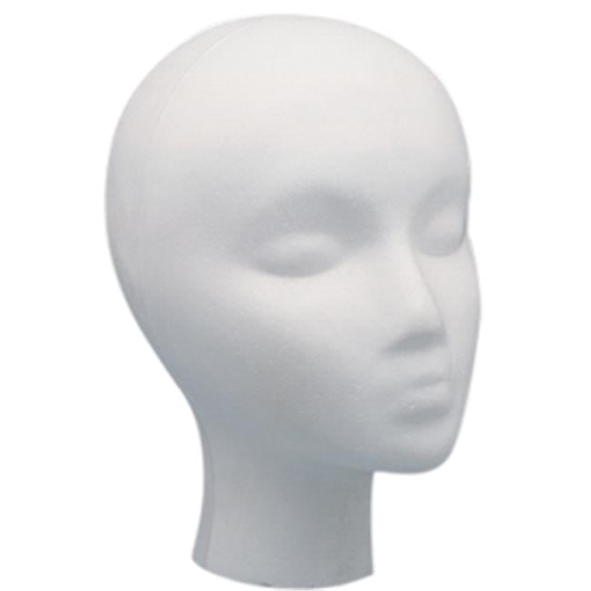 DDI Styrofoam Head Form Wig Display 3cs Case of 3