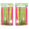 thumbnail image 2 of Flexi Straws Neon 100pk, 2 of 3