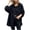 Black, variant on Women's Waffle Knit Hooded Shacket Button Down Long Sleeve Drawstring Jacket with Pocket Casual Loose Outerwear,Yellow,S