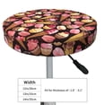 thumbnail image 4 of Lsque Ice Cream Cake Round Bar chair cushion covers Velvet Fabric Premium Comfort Protects from Scratches and Stains for 14-17 Inch Chair- 12 inch, 4 of 7