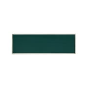 WS Tiles - Silver Trimmed Teal 3 in. x 9 in. Individual Glass Subway Wall Tile (5 sq. ft / Case)