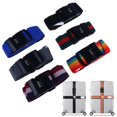 thumbnail image 2 of 4.2m Nylon 3 Digits Password Lock Luggage Strap Cross Belt Packing Adjustable Travel Suitcase Buckle Strap Baggage Belts A6, 2 of 6