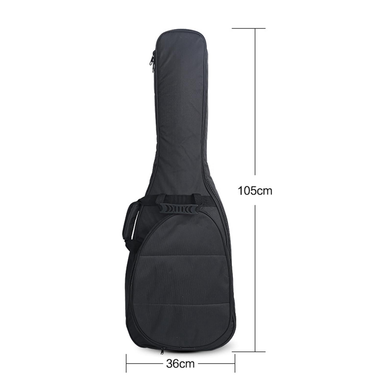 LeeQinersw Electric Guitar Bag Padded Backpack Large Front Pocket Wear Resistant Convenient
