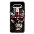 thumbnail image 1 of MUNDAZE LG Stylo 6 Shockproof Clear Hybrid Protective Phone Case British UK Flag Skull Cover, 1 of 6