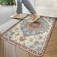 thumbnail image 3 of Boho Light Blue Carpet Door Mat 30 X 17 Inch Welcome Doormat Indoor Outdoor Entrance Floor Mat Non Slip Spring Summer Decor Rubber Mats, 3 of 6