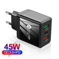thumbnail image 1 of Standard 45W Dual USB QC3.0+PD25W Fast Charger for Mobile Phones, 1 of 8