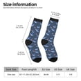 thumbnail image 2 of Fuzoiu Cartoon Shark Print Athletic Crew Socks for Men & Women,Casual Crew Socks,Above Ankle Crew Socks for Business, Casual, 2 of 6