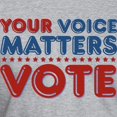 thumbnail image 3 of CafePress - Your Voice Matters Fitted T Shirt - Fitted T-Shirt, Vintage Fit Soft Cotton Tee, 3 of 4