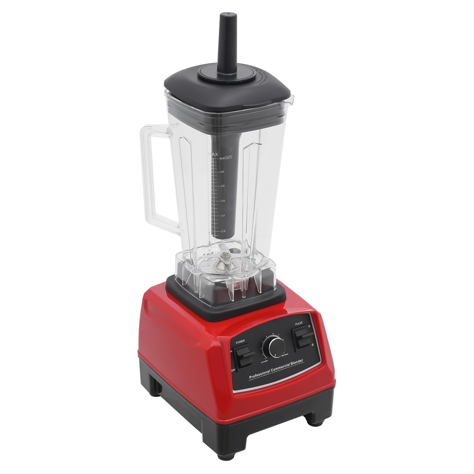 2200W Red Professional Power Blender Countertop Smoothie Blender for Milkshakes Smoothies Sauces