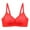 Red, variant on Wang6 Thin Ice Silk Seamless Bra Breathable Cool Sports Bra Summer Comfort Deep V Neck T-Shirt Bra with Removable Pads White XXL