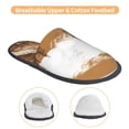 thumbnail image 3 of Balery Western Cowboy Countryside Pantuflas de Casa de Felpa Silenciosas con Diseño Estampado, Zapatillas Cómodas Antideslizantes de Algodón para Interior-Large, 3 of 8