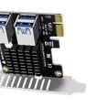 thumbnail image 2 of PCIe a PCI-E X1 4 puertos Tarjeta extendida de escritorio 1X USB 3.0 Convertidor PCIe de escritorio, 2 of 6