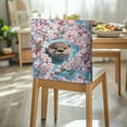 thumbnail image 3 of TSOVTHRID Otter Cherry Blossom Print Dining Chair Back Cover Kitchen Chairs Cover Decorative Chair Protector Slipcovers for Home Hotel Office Farmhouse Decoration, Set of 2, 3 of 7