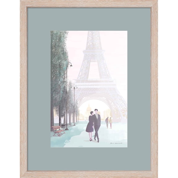 Great Art Now Paris Love by Omar Escalante, Framed Wall Art, 14W x 18H
