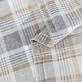 thumbnail image 4 of NTBAY 3 Pieces Washed Cotton King Duvet Cover Set, Breathable Zipper Closure Comforter Cover Set for Kids, Yellow Plaid, 4 of 4