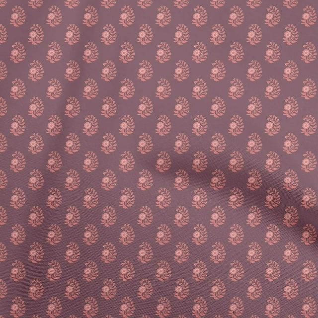 oneOone Velvet Maroon Fabric Block Craft Projects Decor Fabric Printed By The Yard 58 Inch Wide-JQ