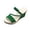 Green, variant on Women's Wedge Platform Sandals: Espadrille Dressy Comfortable Summer Open Toe Ankle Strap Buckle Women Sandal Green 39