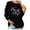 Black, variant on Womens Christmas Shirts Long Sleeve Womens Tops Printed Half Zipper Fuzzy Fleece Neck Long Sleeve Sweatshirt Pullover Tops Blouse Christmas Casual Sweater Shirts Tee Blouse