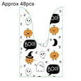 thumbnail image 2 of Happy date 48Pcs/Bag Halloween Treat Candy Bags, Halloween Rabbit Ear Packaging Bag Gift Goody Snack Sweet Bags with Twist Ties for Halloween Party Supply, 2 of 8