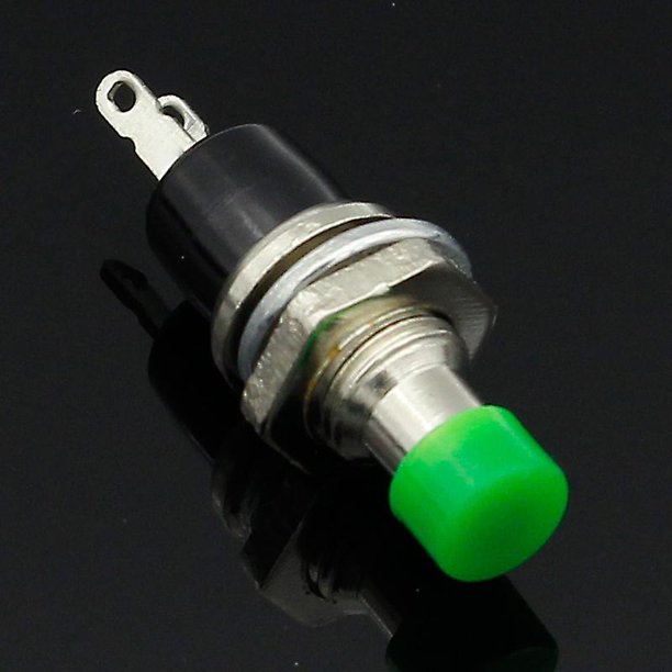 Interruptor de botón momentáneo de 6 uds. De 7mm, interruptor de reinicio, botón de encendido y apagado momentáneo, microinterruptor normalmente abierto No